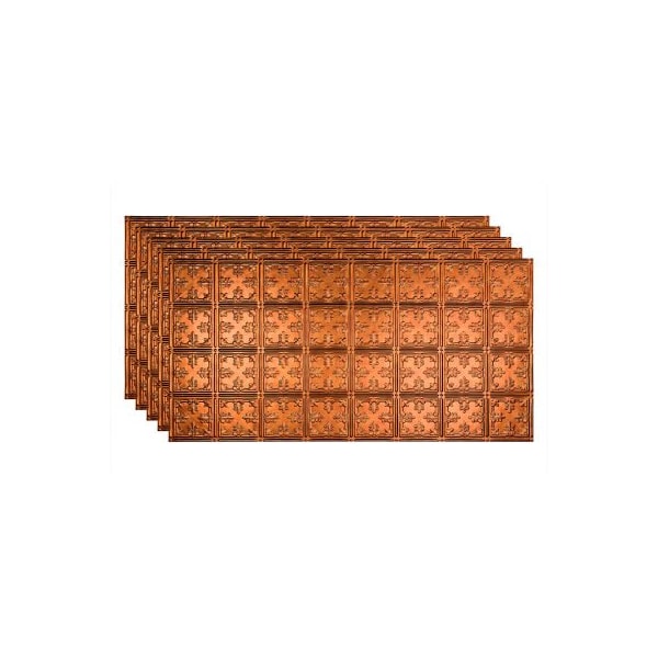 Acoustic Ceiling Products Fasade Traditonal 10 - 48-3/8" x 24-3/8" PVC Glue Up Tile in Antique Bronze - PG5831 - main